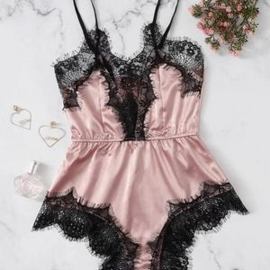 Satin Pink Lingerie